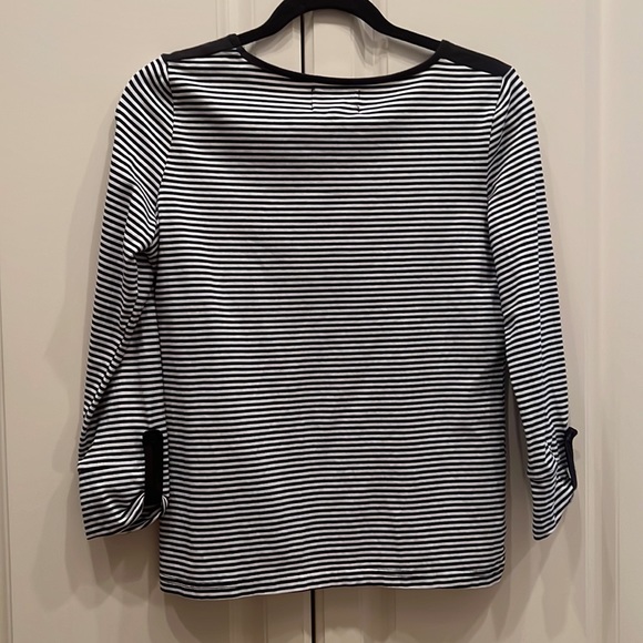 Comme Toi Striped 3/4 Length Tee Size Small - Picture 7 of 7